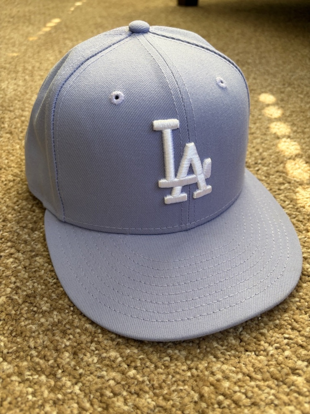 New Era Lavender Baseball Cap with White Logo